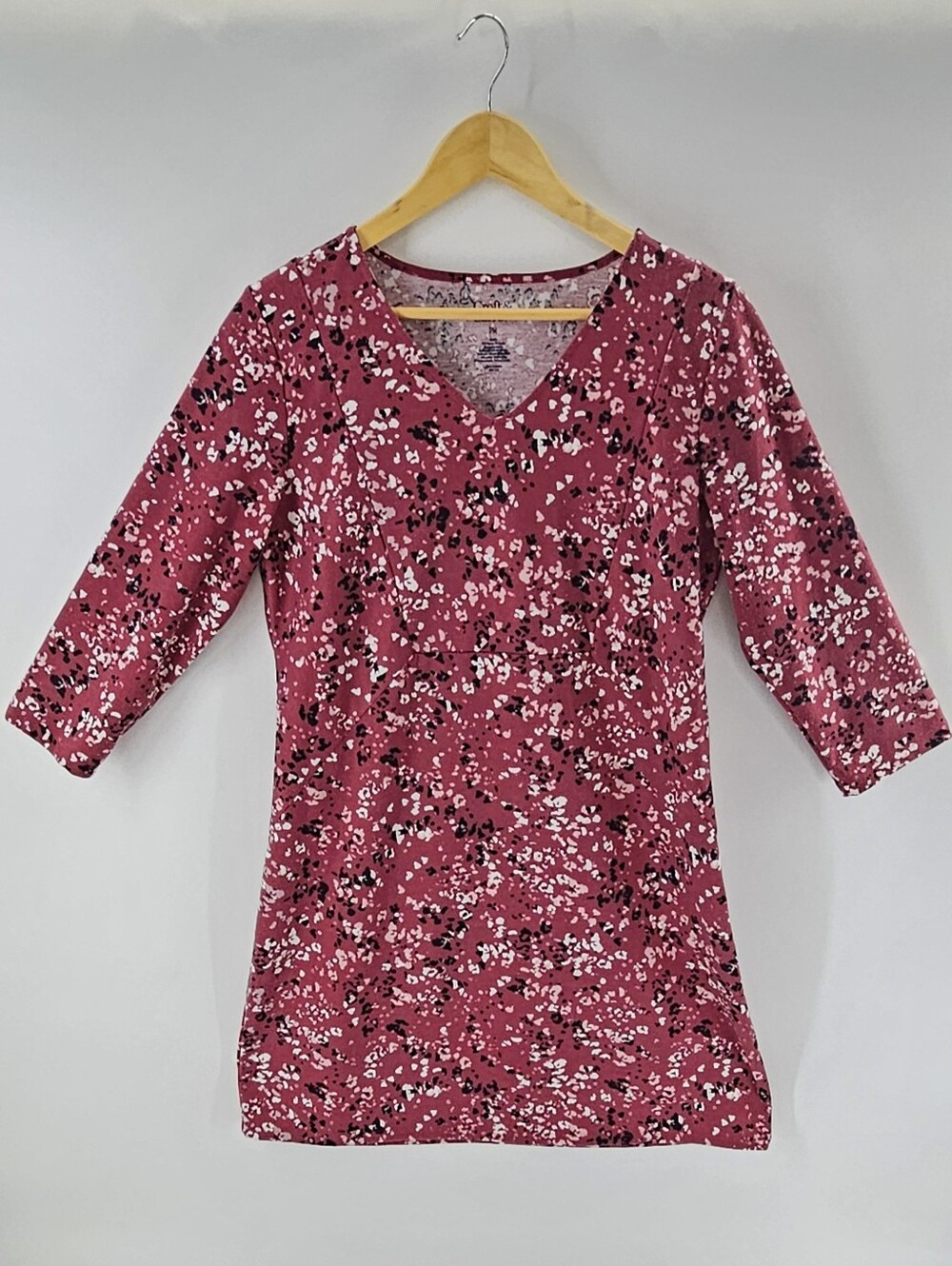 Croft & Barrow Petite Mini Dress with 3/4 Sleeve SzM